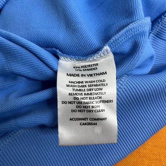 FootJoy Mens Bright Blue Golf Quarter Zip Pullover Vest - Picture 4 of 4